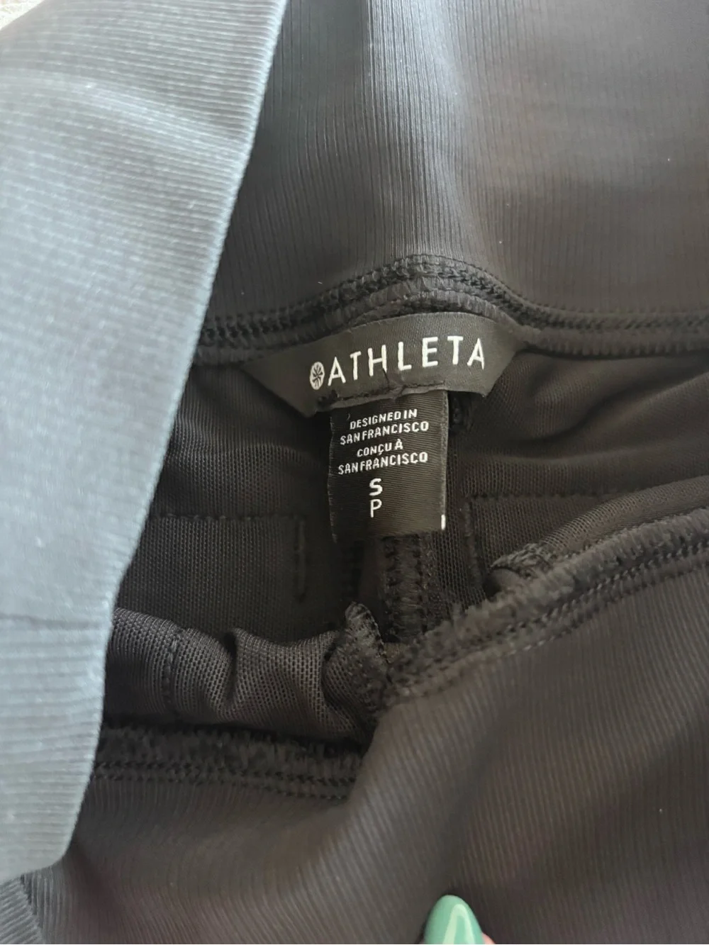 NWT Athleta Venice High Rise Track Stripe Jogger in Black/White Size S